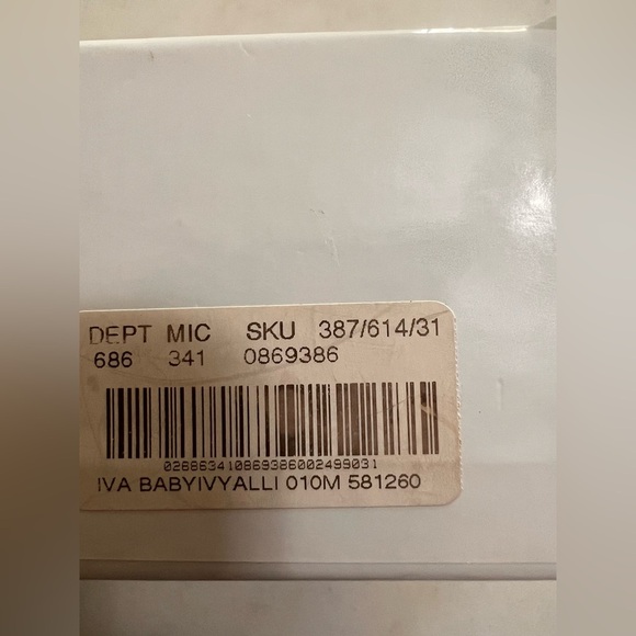 Michael Kors Infant Size One Slip On Monogram Print Beige Sneakers With Box - Picture 9 of 10